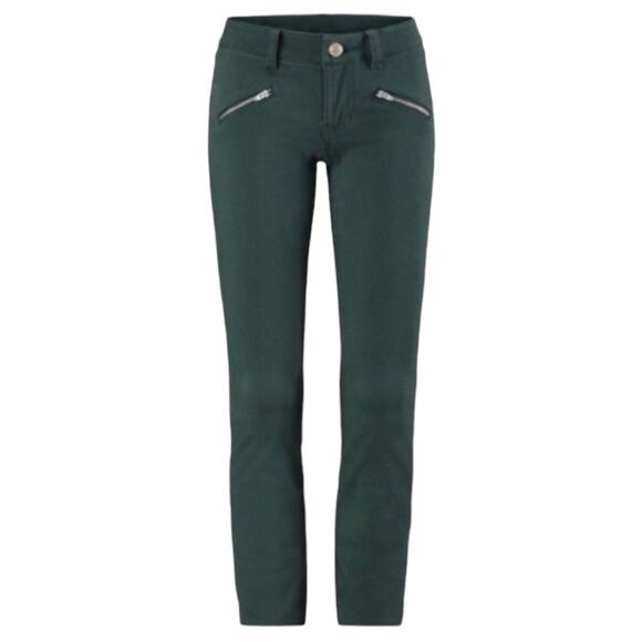 CAbi Jeans Women's Skinny's Size 2 Y2K Zipper Front Castleton Green Hipster - Picture 2 of 7